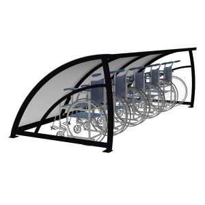 Cykeltak & cykelgarage | Barnvagnstak & Förvaring | FalcoRoller buggy shelter - Barnvagnstak och väderskydd även för rullatorer och rullstolar | image #1